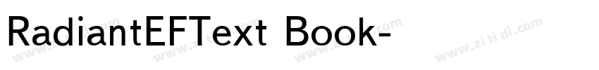 RadiantEFText Book字体转换